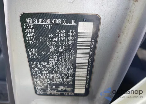 2012 Nissan Juke Sv from USA, damaged, VIN JN8AF5MR9CT100128